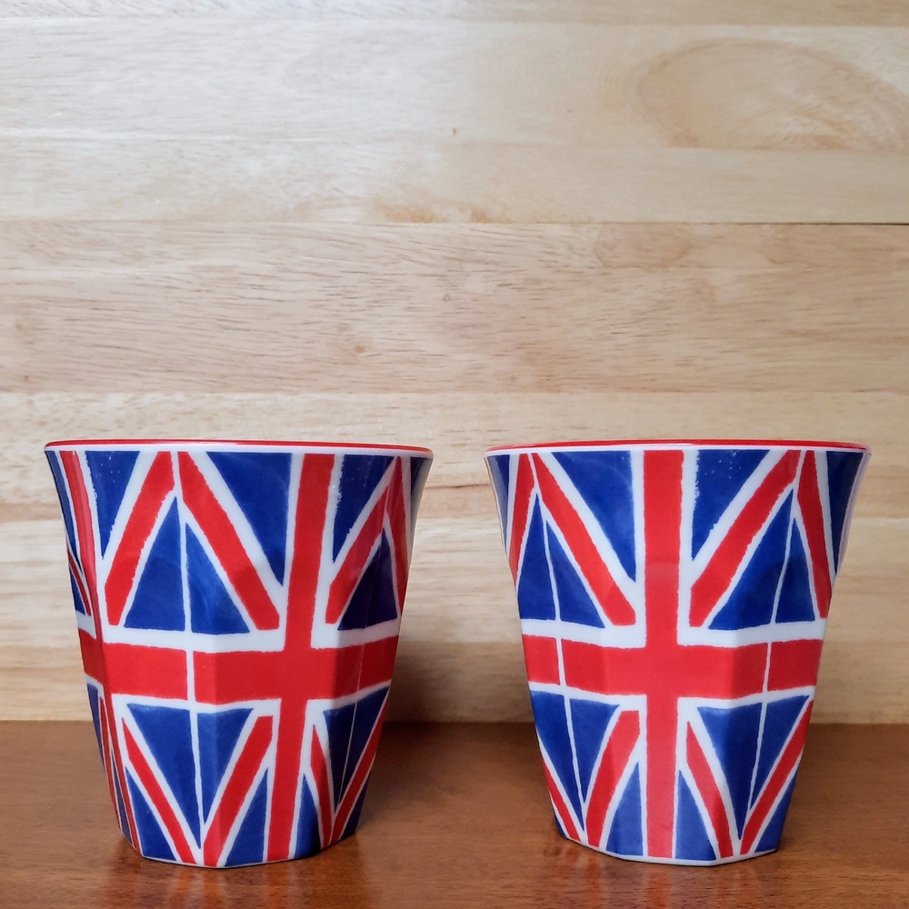 Emma Bridgewater Melamine Union Jack British Flag 9-Sided Cup Tumblers